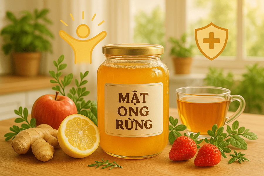 Lợi ích của mật ong rừng nguyên chất đối với sức khỏe con người.