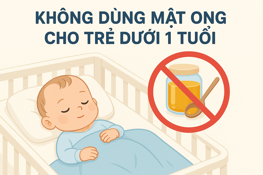 nguy cơ ngộ độc khi cho trẻ sơ sinh dùng mật ong