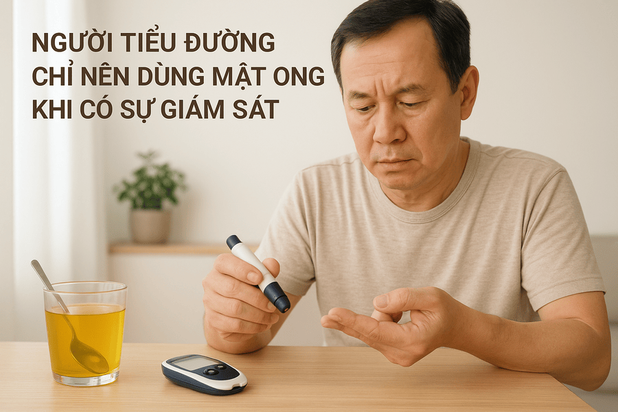 người tiểu đường uống mật ong cần có sự giám sát