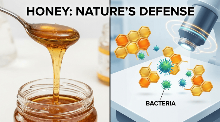 Tính kháng khuẩn của mật ong nguyên chất