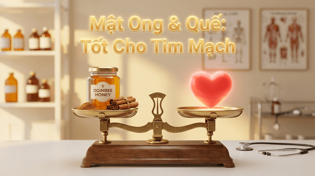 Cách pha mật ong với quế giúp giảm cholesterol và bảo vệ tim mạch