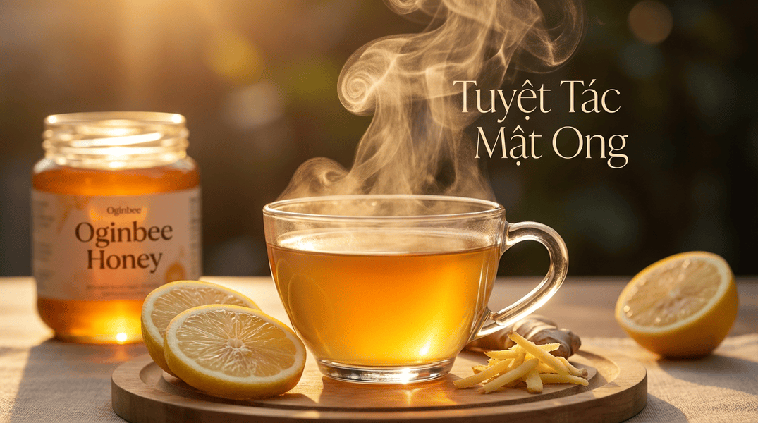 Uống trà gừng mật ong vào buổi sáng tốt cho sức khỏe mùa đông