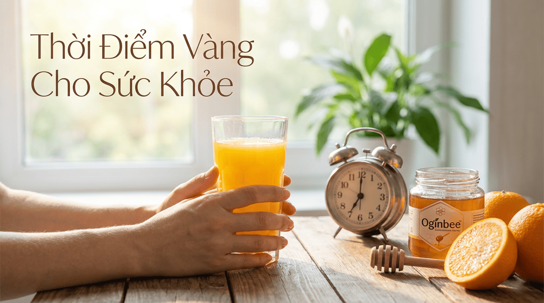 Uống nước cam mật ong lúc nào tốt nhất cho đồ uống sức khỏe