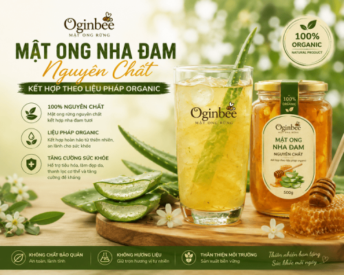 Khám phá mật ong nha đam có tác dụng gì theo liệu pháp organic